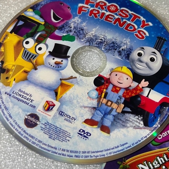 Barney Purple Dinosaur Holiday Favorites 3 DVD Gift Set 2011 EUC Christmas Fun - Picture 7 of 10